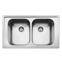 Lavello Smeg LP8622 inox 2 vasche 86x50 cm