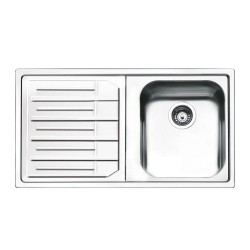 Lavello Smeg LP861S2 inox 1 vasca con gocciolatoio sinistro 86x50 cm.
