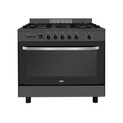 Cucina Stromboli 90x60 cm con forno a gas e grill elettrico colore nero classe A Samet