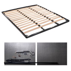 Kit completo di componenti per letto contenitore 160x190 cm.
