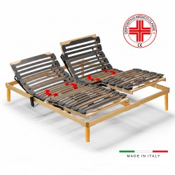 Rete elettrica matrimoniale Voltix 160x190 con doghe a regolazione autobloccante e...