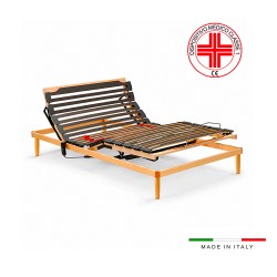 Rete elettrica una piazza e mezza Voltix 120x190 con doghe a regolazione autobloccante...