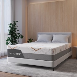 Materasso una piazza e mezza Corvo con memory foam molle insacchettate e tessuto...