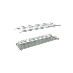 Scolapiatti incasso pensili da 60 cm. con telaio alluminio regolabile
