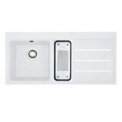 Lavello 1 vasca e mezza Franke TFF 651 Mythos Fusion da incasso 100x50.5 cm. con...