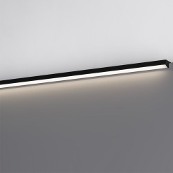Profilo illuminazione LED Walk bagno 600 mm nero opaco