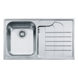 Lavello 1 vasca Franke Zodiaco Zox 614 con gocciolatoio destro 86x50 cm. inox
