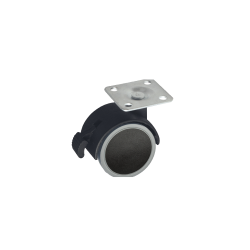 Ruota Fyunny pivotante trasparente diametro 75 con freno