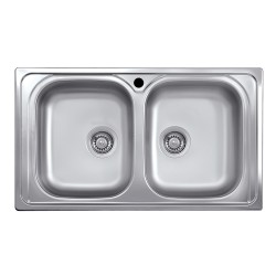 Lavello 86x50 2 vasche SA322