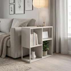 Libreria Bolton Mini con vani a vista con struttura in metallo colore cashmere