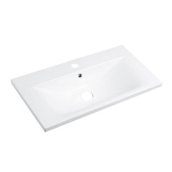 Lavabo consolle da appoggio PLAT840-80 81x46.5x18 cm bianco