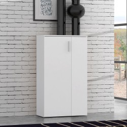 Mobile multiuso Lucio 2 ante H 120cm. colore bianco