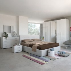 Camera da letto Nerano bianco laccato