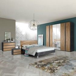 Camera da letto Borghese noce dark