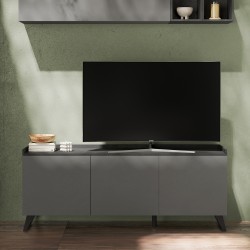 Porta Tv Polan 3 ante colore ardesia e piombo