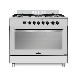 Cucina Stromboli 90x60 cm. con forno multifunzione e grill elettrico colore inox classe...