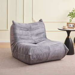 Poltrona Horace imbottitura in schiuma con rivestimento in tessuto UF912-09B grigio...