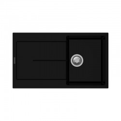 Enigma D100 lavello vasca e gocciolatoio nero