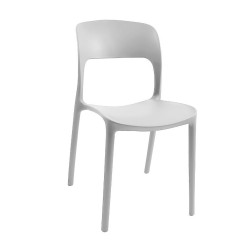 Sedia in polipropilene Vela con schienale ergonomico con apertura centrale colore...