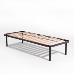 Rete singola 13 doghe 80x190 cm FLEXAS13CH con piedini H. 35 cm. scatolato