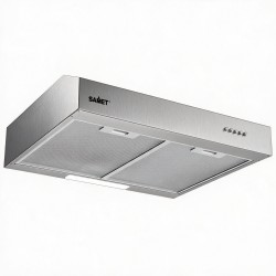 Gruppo cappa Samet sottopensile motore singolo 60 cm. 3 livelli Tornado6025 inox classe D