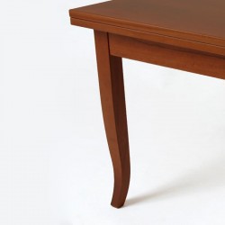 Confezione 4 gambe modello sciabola H 74 cm. colore noce