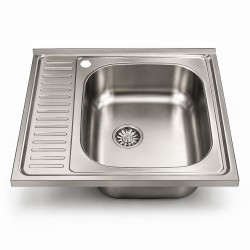 Lavello da appoggio SA24 una vasca 60x60cm. inox