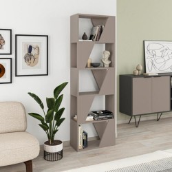 Libreria Frame colore tortora con 5 ripiani