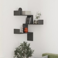 Libreria angolare Luksa colore antracite