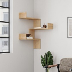 Libreria angolare Luksa colore rovere