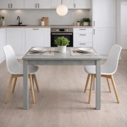 Tavolo allungabile FIRENZE 90x60 colore cemento