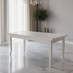 Tavolo allungabile Verona bianco 140x80