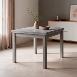Tavolo raddoppiabile Firenze cemento 90x90