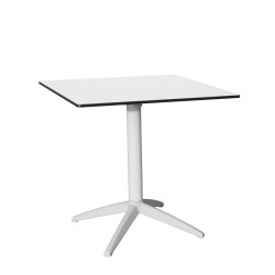 Tavolo pieghevole Compact Cafè bianco 80x80